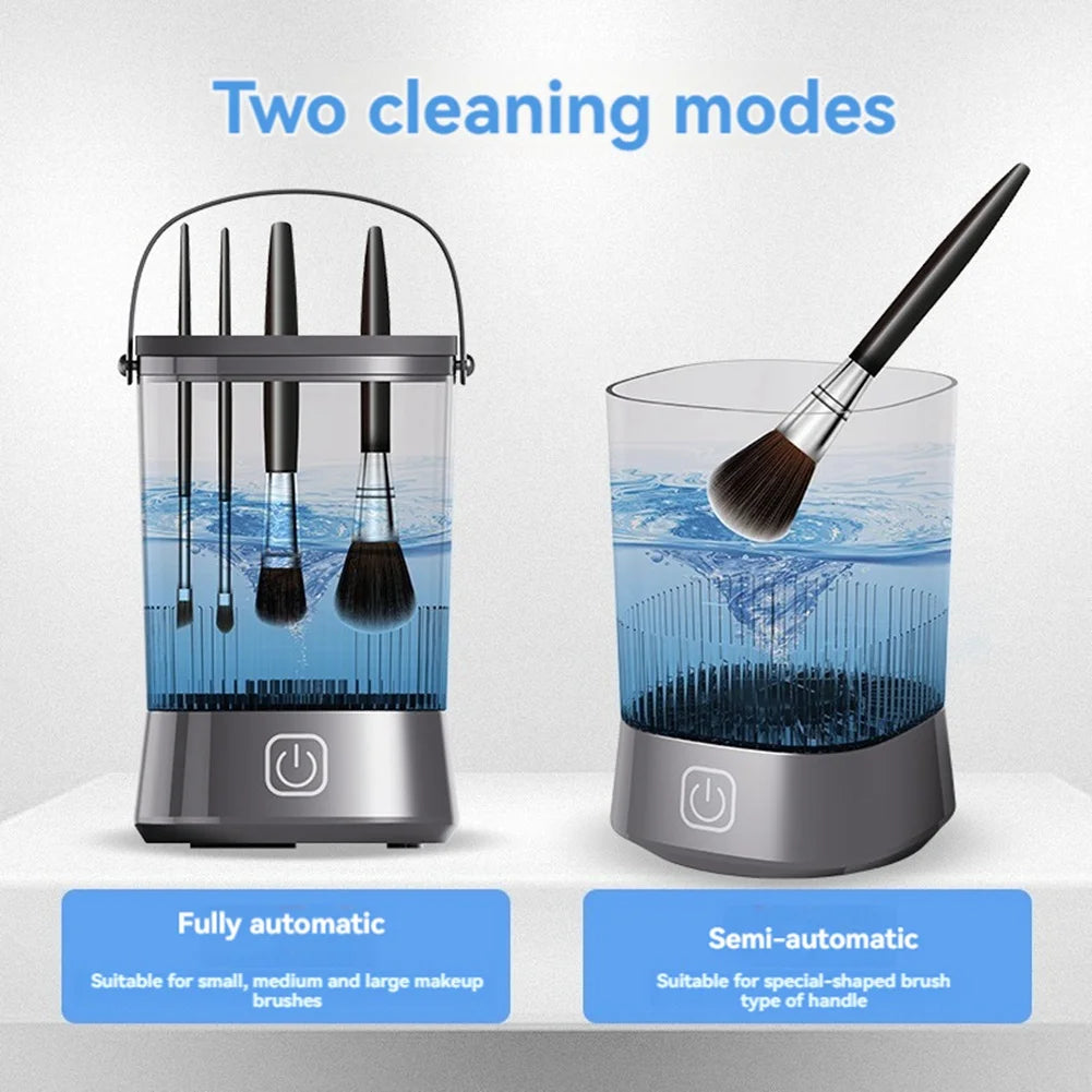 Electric Makeup Brush Cleaner With Clean Mat USB Automatic Rotation Makeup Brush Cleaner For Makeup Lovers Women HOT!