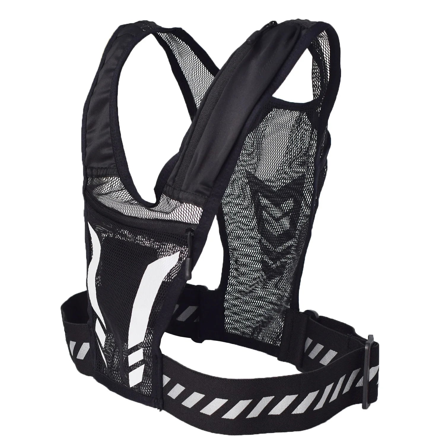 Adjustable Weighted Vest for Running & Fitness, Unisex Workout Vest with Reflective Strips, Breathable Strength Training Jacket